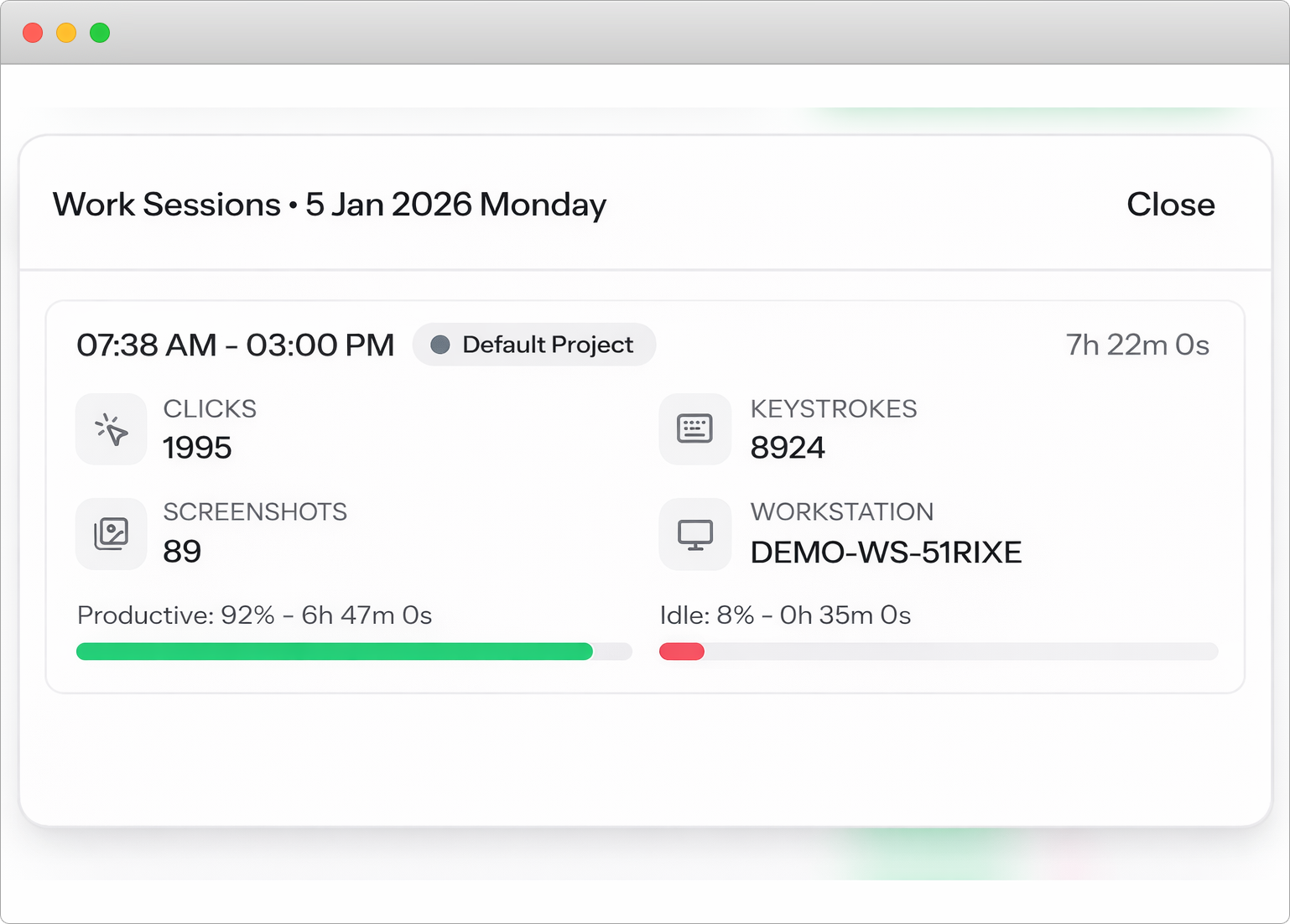Activity Logging Dashboard
